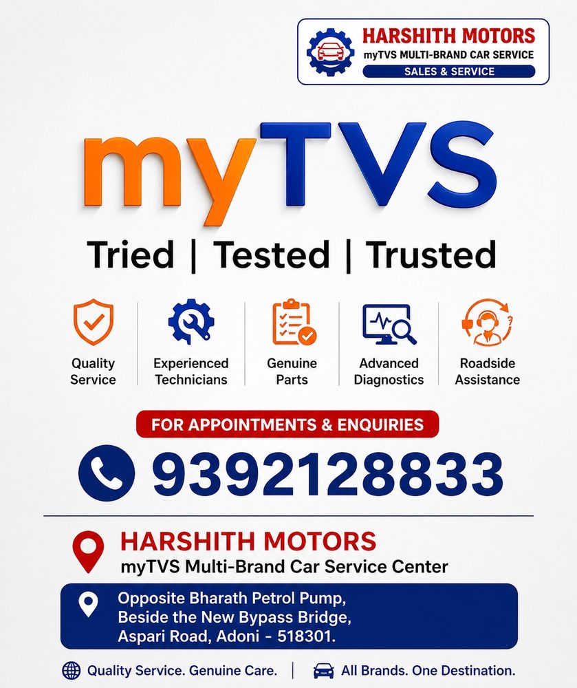 Harshith Motors myTVS service information