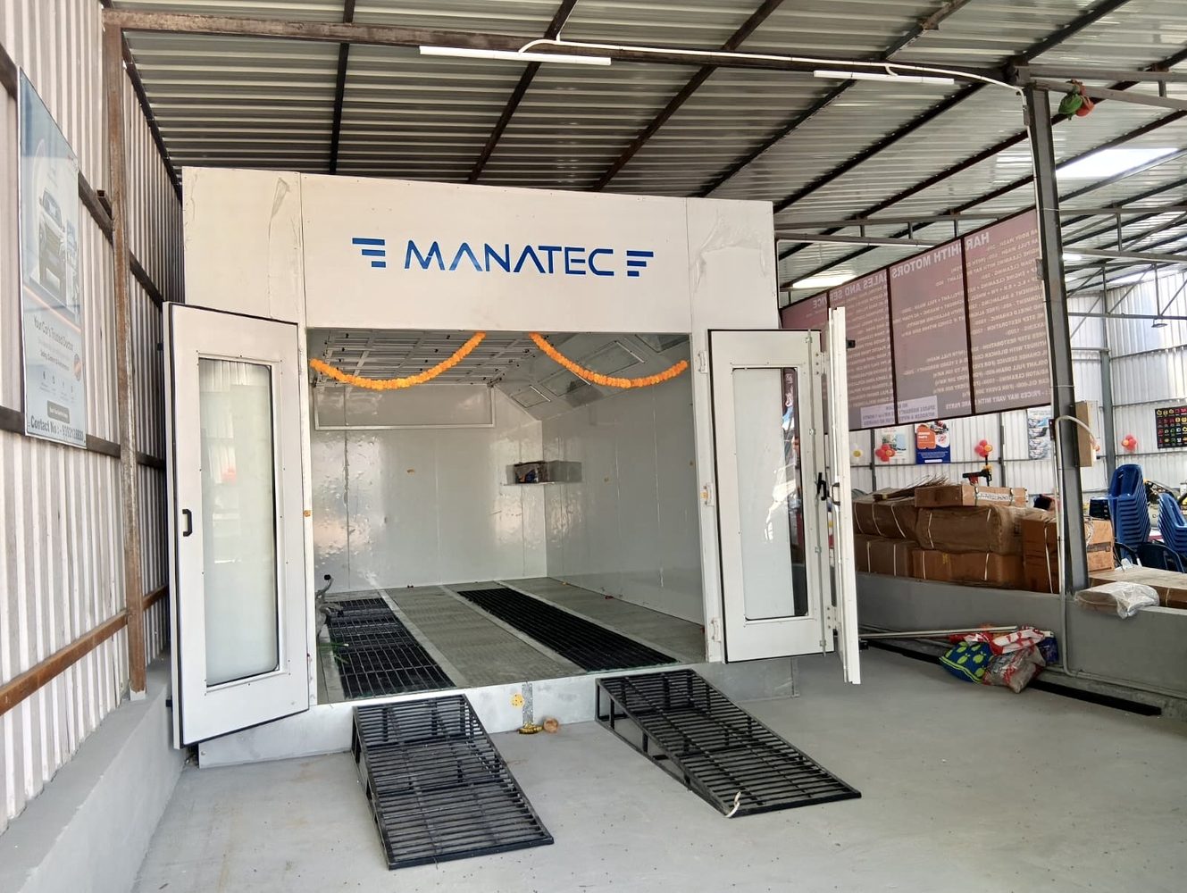 Harshith Motors paint booth facility