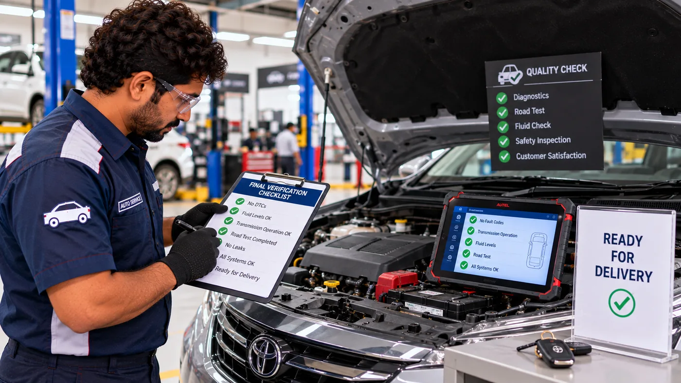 Harshith Motors final vehicle verification