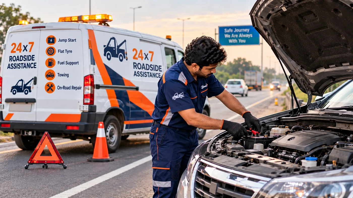 24x7 roadside assistance