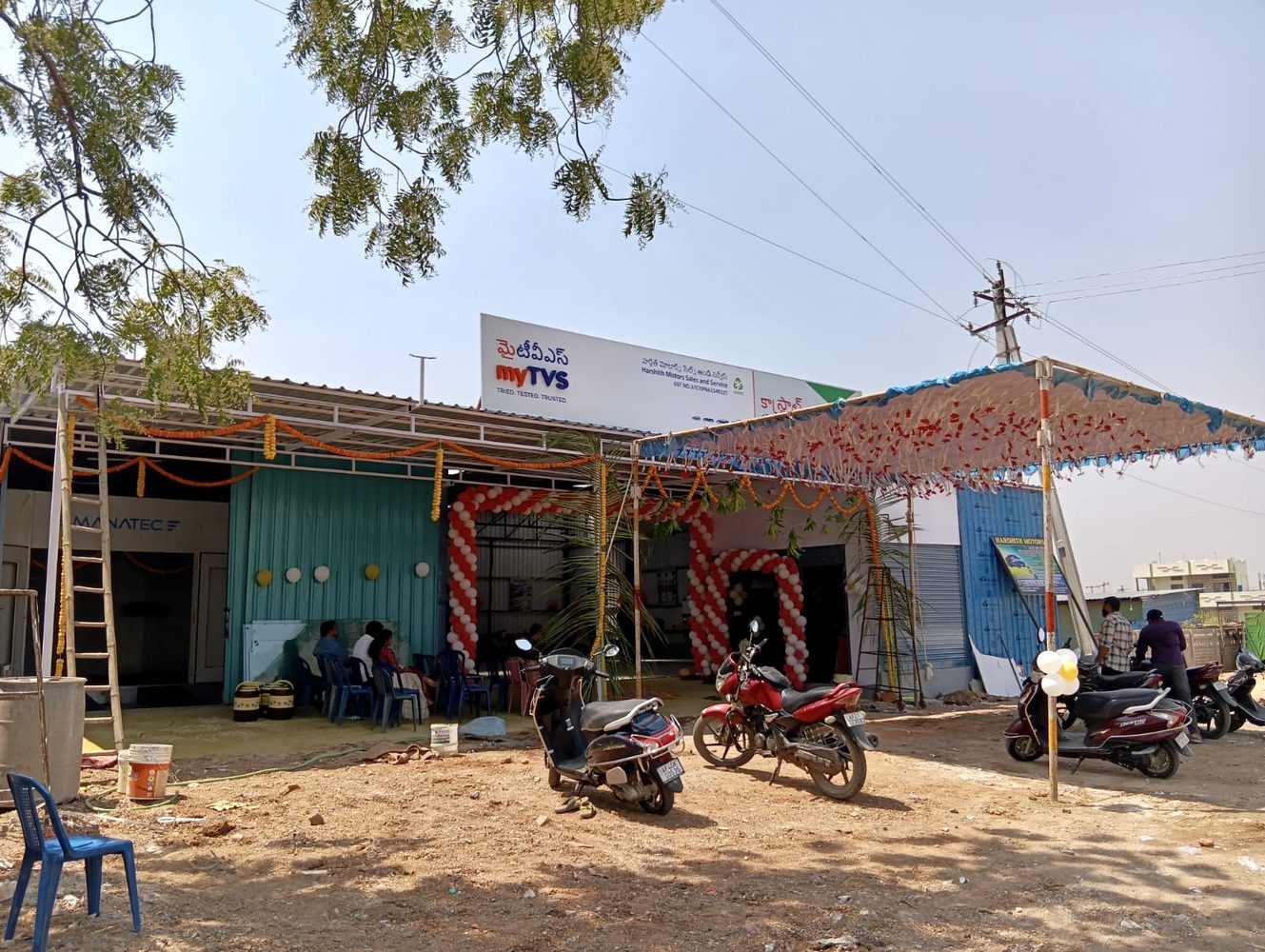 HARSHITH MOTORS workshop exterior