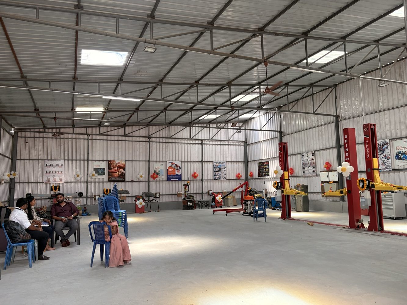Harshith Motors workshop service floor